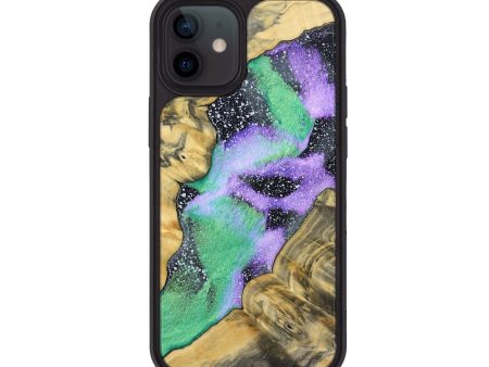 iPhone 12 Wood+Resin Phone Case - Gael (Cosmos, 691086) Discount