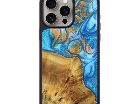 iPhone 15 Pro Max ResinArt Phone Case - Jacob (Teal & Gold, 691177) Discount