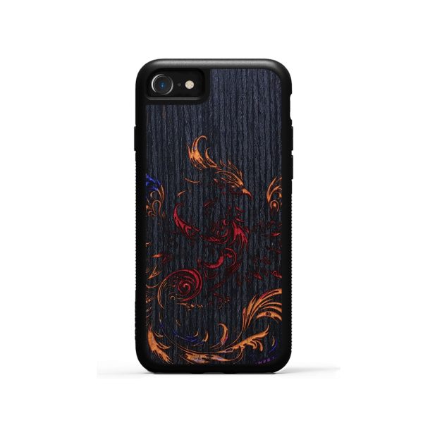 iPhone SE Wood+Resin Phone Case - Faye (Fire & Ice, 693048) Online Hot Sale