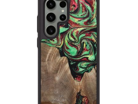 Galaxy S24 Ultra Wood+Resin Phone Case - Raven (Reggae, 689439) For Discount