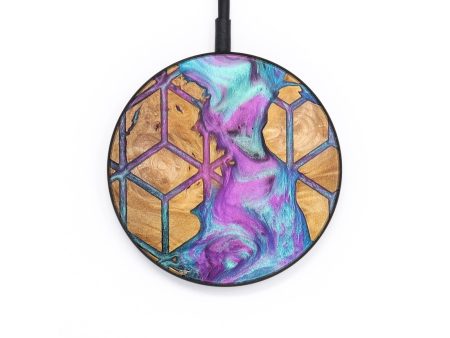 Circle Wood+Resin Wireless Charger - Alexander (Pattern, 690801) Fashion