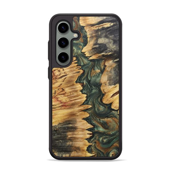 Galaxy S24 Plus Wood+Resin Phone Case - Glenn (Green, 690665) Online