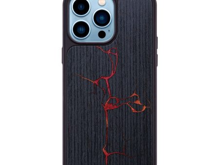 iPhone 14 Pro Max Wood+Resin Phone Case - Abraham (Fire & Ice, 693118) For Discount