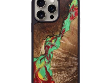 iPhone 15 Pro Max Wood+Resin Phone Case - Ember (Reggae, 689446) Hot on Sale