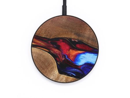 Circle Wood+Resin Wireless Charger - Braylon (Fire & Ice, 693371) Online Hot Sale