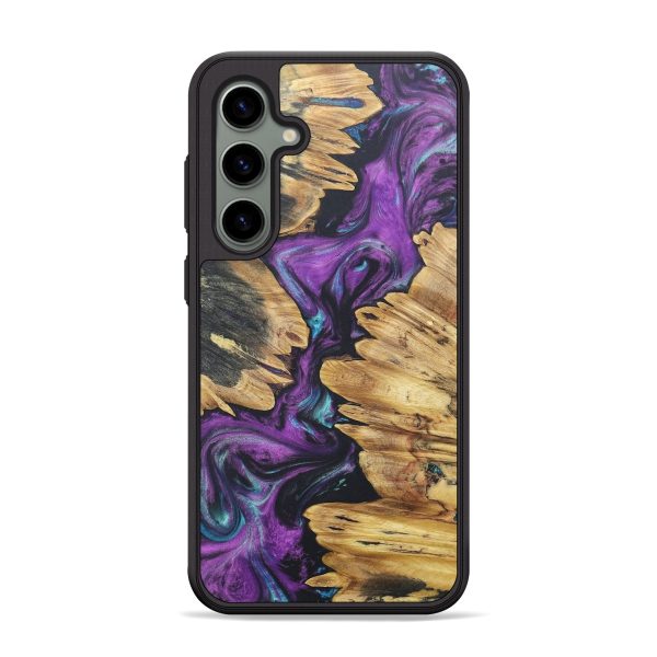 Galaxy S24 Plus Wood+Resin Phone Case - Jada (Purple, 690510) Supply