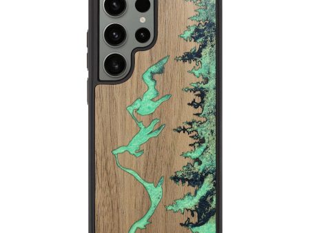 Galaxy S23 Ultra Wood+Resin Phone Case - Kim (Pattern, 689296) For Sale