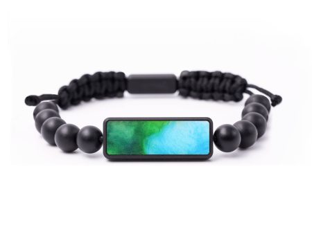 Onyx Bead ResinArt Bracelet - Georgia (Watercolor, 691118) Hot on Sale