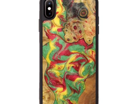 iPhone Xs Max Wood+Resin Phone Case - Danna (Reggae, 689470) Online Sale