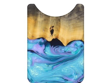 Live Edge Wood+Resin Wallet - Eloise (Purple, 689033) Sale