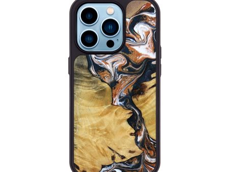 iPhone 14 Pro Wood+Resin Phone Case - Cruz (Mosaic, 693449) Sale