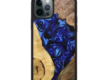 iPhone 12 Pro Max Wood+Resin Phone Case - Don (Mosaic, 693456) For Sale