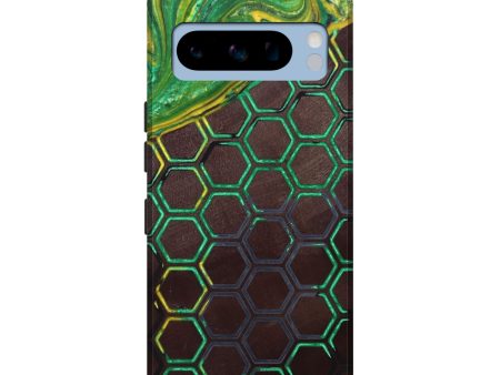 Pixel 8 Pro Wood+Resin Live Edge Phone Case - Khadijah (Reggae, 689773) For Sale