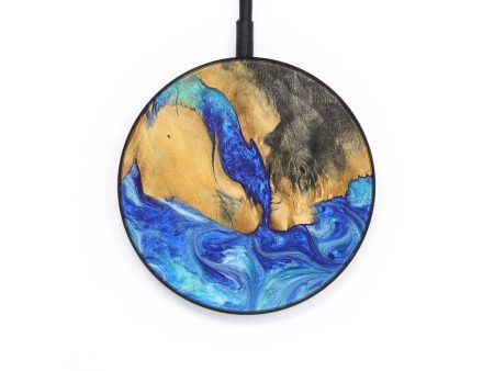 Circle Wood+Resin Wireless Charger - Bria (Blue, 690838) Online Hot Sale