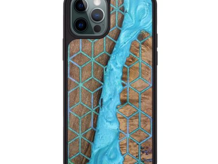 iPhone 12 Pro Max Wood+Resin Phone Case - Ronan (Pattern, 689647) Fashion