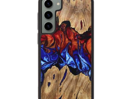 Galaxy S23 Plus Wood+Resin Phone Case - Crew (Fire & Ice, 693097) For Sale