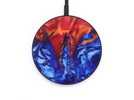 Circle Wood+Resin Wireless Charger - Sheri (Fire & Ice, 693369) Supply