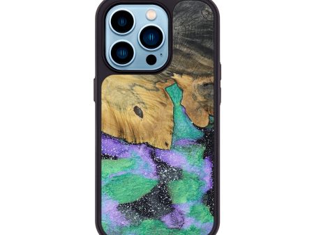 iPhone 14 Pro Wood+Resin Phone Case - Harmony (Cosmos, 691083) For Cheap