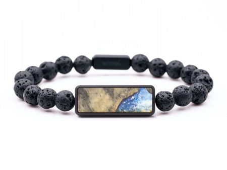 Lava Bead Wood+Resin Bracelet - Teagan (Cosmos, 688854) Cheap