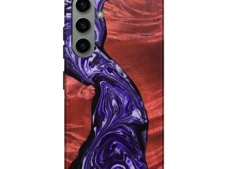 Galaxy S24 Plus Wood+Resin Live Edge Phone Case - Dora (Purple, 689006) Cheap