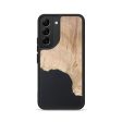 Galaxy S22 Wood+Resin Phone Case - Frank (Pure Black, 690569) Online Sale