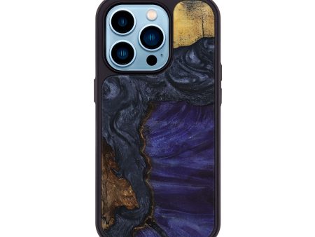 iPhone 14 Pro Wood+Resin Phone Case - Avery (Mosaic, 693448) Online Hot Sale