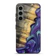 Galaxy S24 Plus Wood+Resin Live Edge Phone Case - Lucille (Purple, 688604) Supply