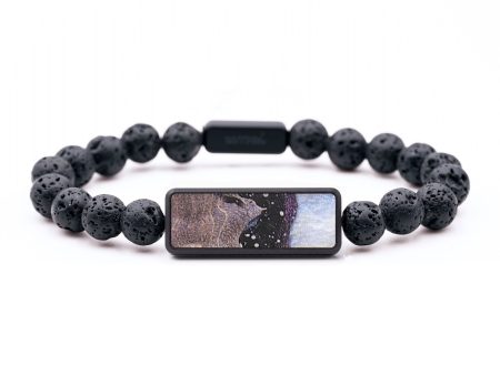 Lava Bead Wood+Resin Bracelet - Salvador (Cosmos, 690050) Online