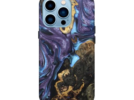 iPhone 14 Pro Wood+Resin Live Edge Phone Case - Dillon (Purple, 688647) Sale