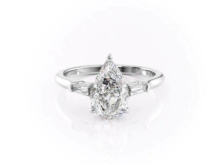 The Liv Set With A 2.5 Carat Pear Moissanite Supply