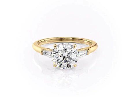 The Liv Set With A 1.5 Carat Round Moissanite Sale