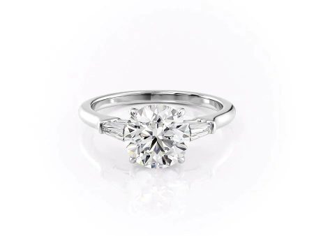 The Liv Set With A 3 Carat Round Moissanite Cheap