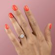 The Liv Set With A 1.5 Carat Round Moissanite Sale